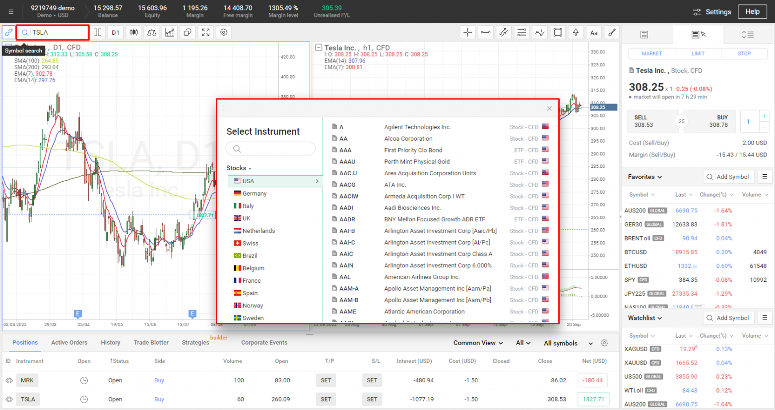 Choosing stocks in R StocksTrader
