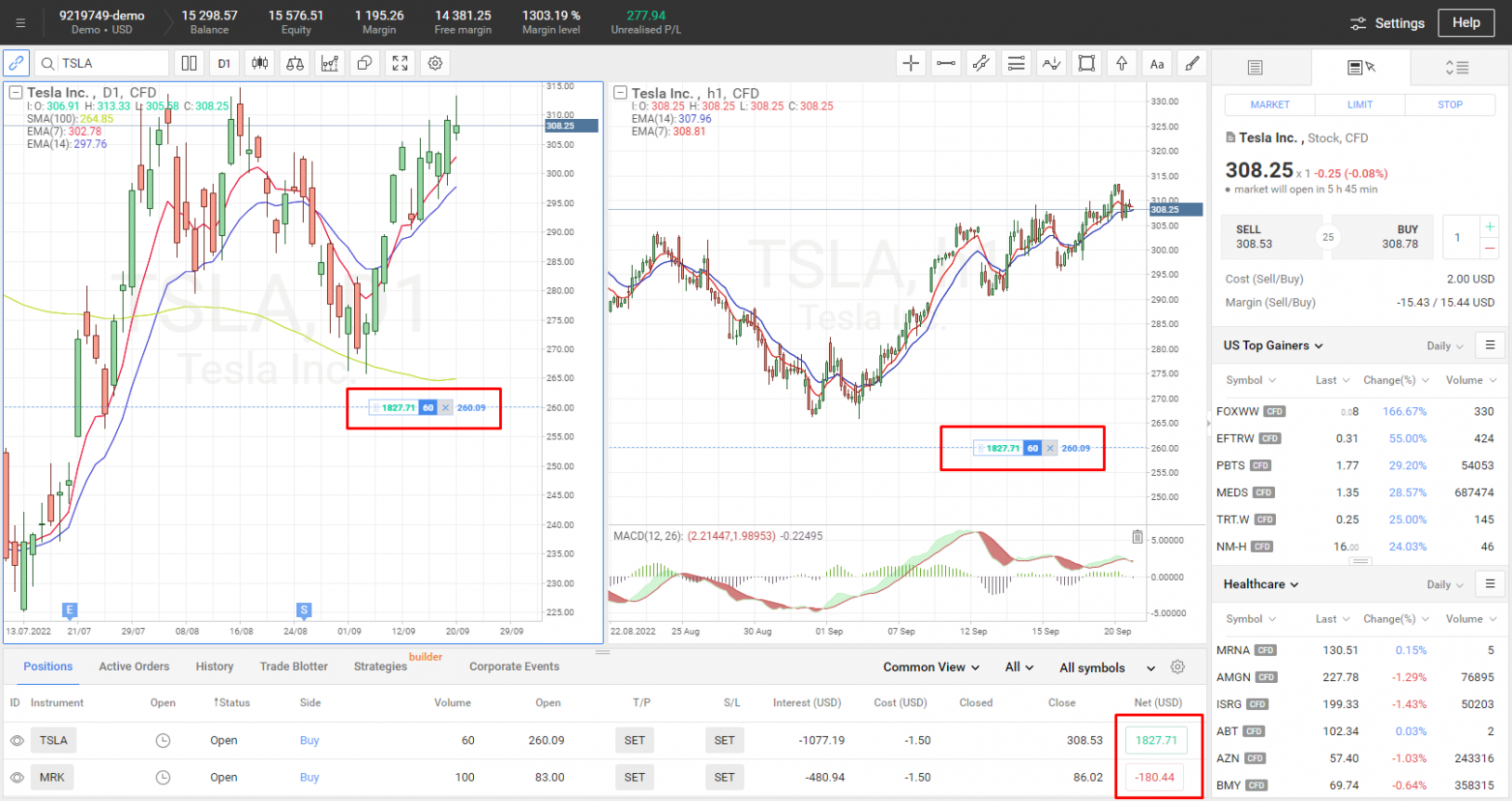 Trading in R StocksTrader